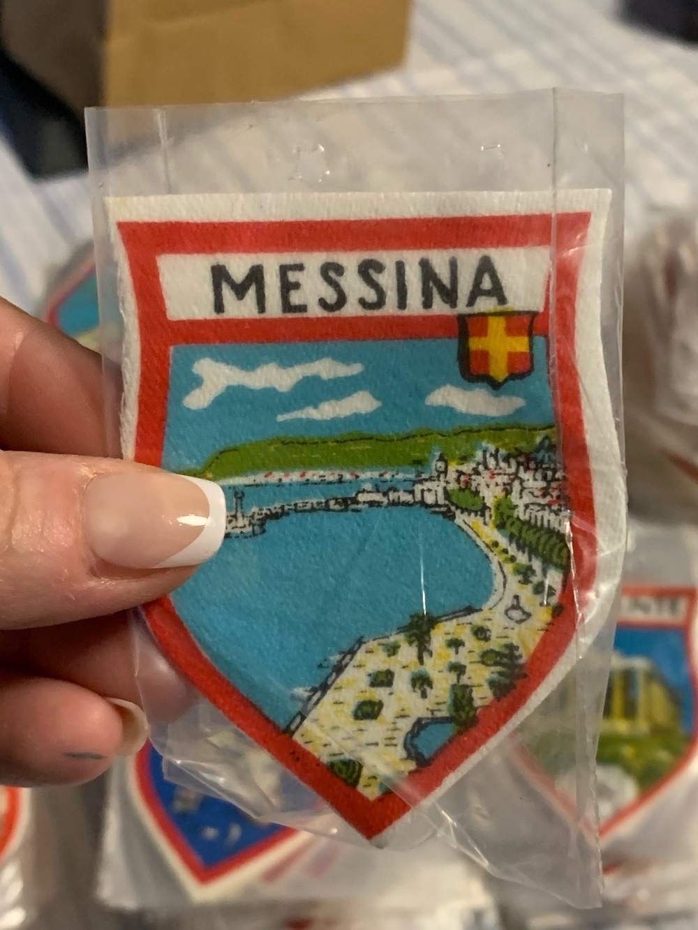 Messina vintage Souvenir Shield Patch